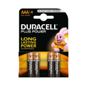 Pilhas Alcalinas Duracell MN2400B4 AAA LR03 1.5V - Pack 4 image