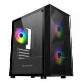 Caixa Micro-ATX Unyka MIR B200 ARGB Vidro Temperado Preta image