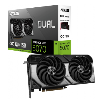 Placa Gráfica Asus NVIDIA GeForce RTX 5070 Dual OC 12GB GDDR7 DLSS4 image