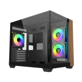 Caixa Micro-ATX Cooler Master Elite 481 Wood Preta image