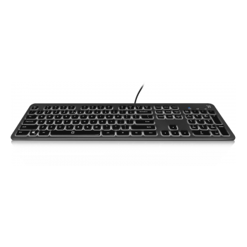 Teclado Ewent EW3270 Silent Retroiluminado PT Preto image