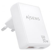 Carregador de Parede Aisens 30W USB-C e USB-A Branco image