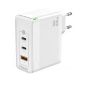Carregador Aisens GaN de 100 W, 2 portas USB-C PD3.0 QC4.0 QC5.0, 1 porta USB-A QC3.0 Branco image
