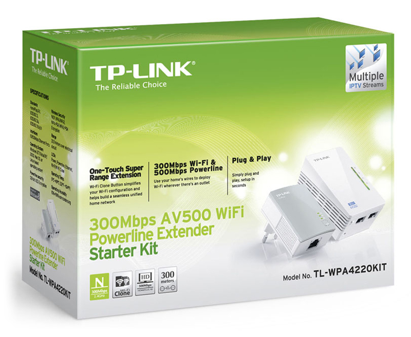 PowerLine TP-Link AV600 Wireless 300Mbs - TL-WPA4220KIT 3