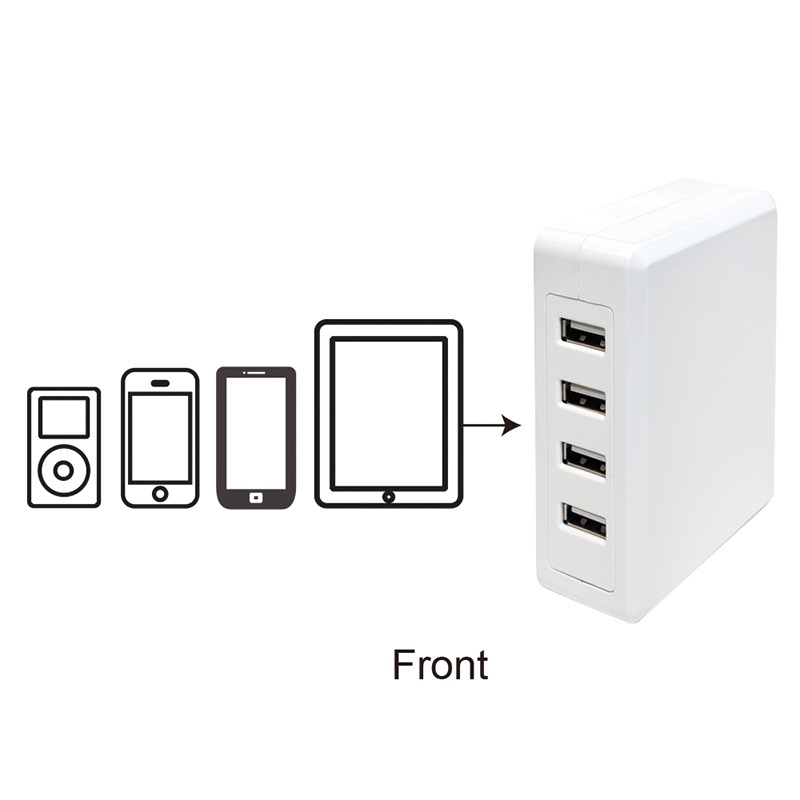 Carregador LogiLink 4Portas USB Secretria 3