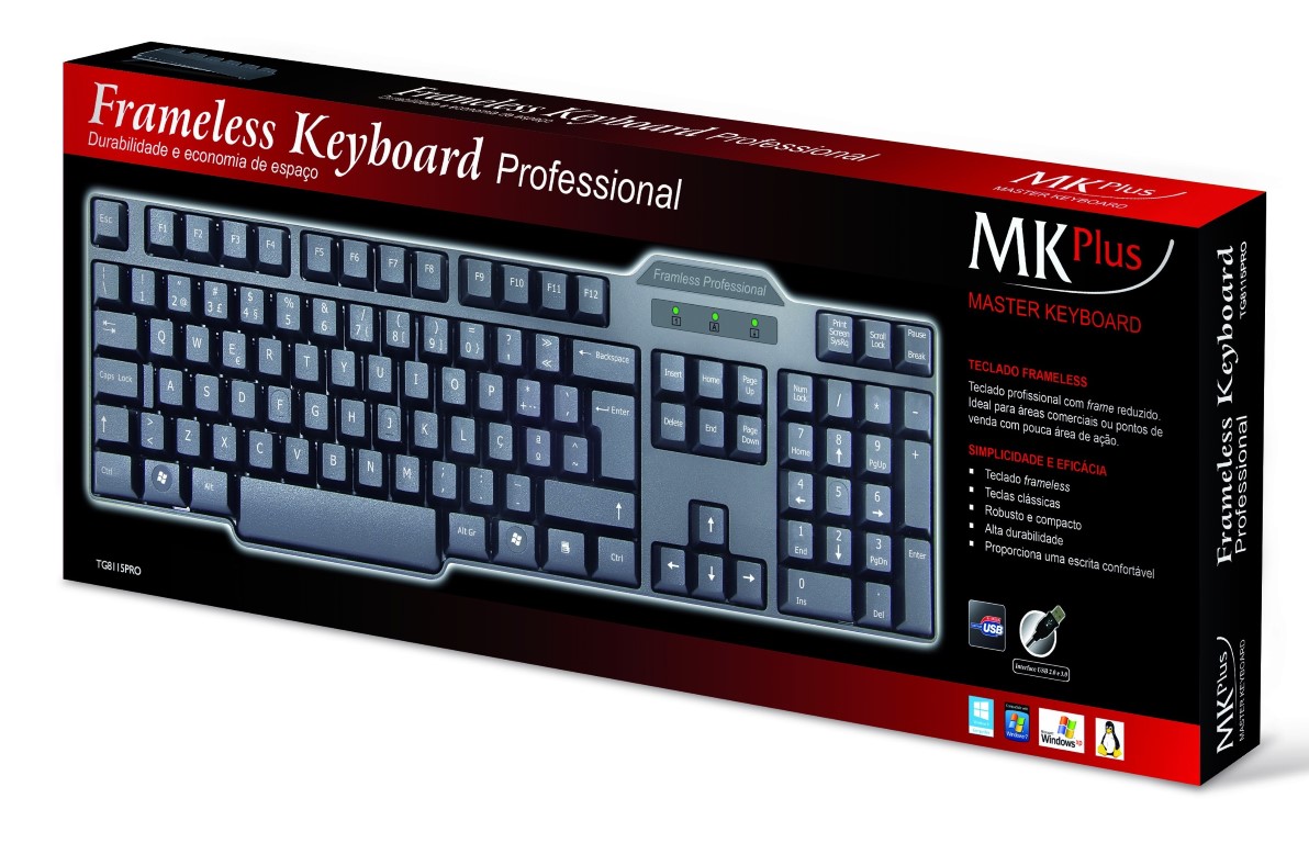 Teclado MkPlus FrameLess Profissional 1