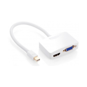 Cabo Adaptador NTech Mini Display-Port para HDMI F + VGA F  image