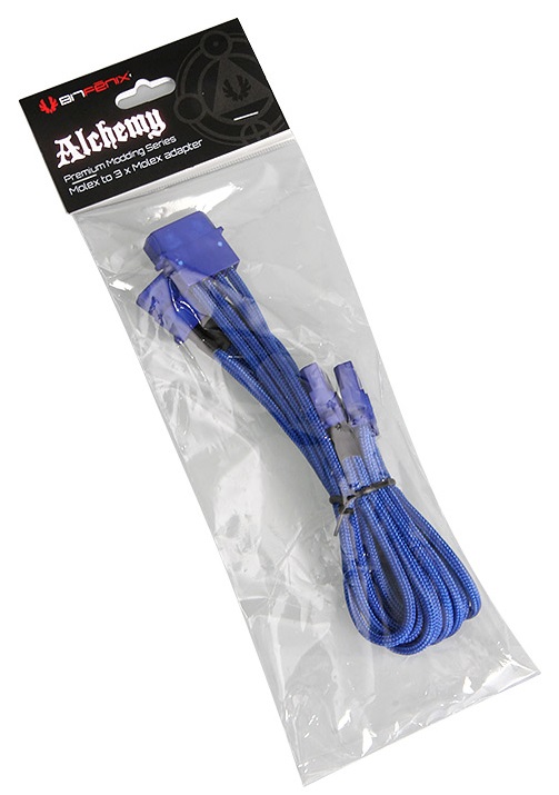 BitFenix Molex para 3x Molex 55cm azul 3