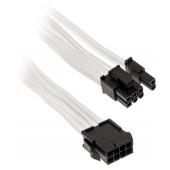 Phanteks 6+2pin PCIe extensão 50cm sleeved white image