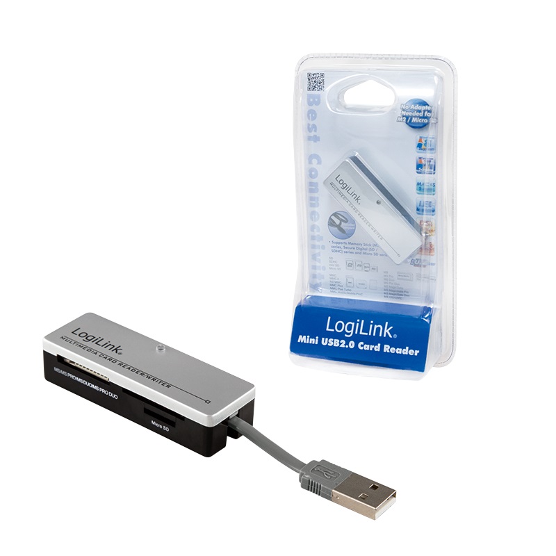 Leitor de Cartes Externo LogiLink USB2.0 4