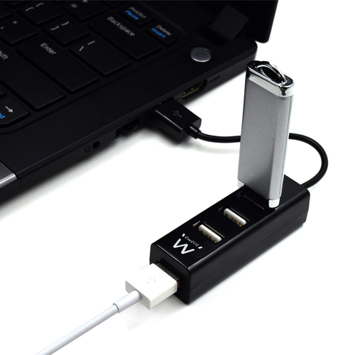 Ewent Hub 4 X USB 2.0 Preto 3