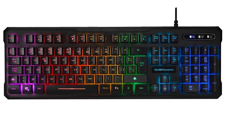 Teclado Hibrido Mars Gaming MK218 RGB PT 1