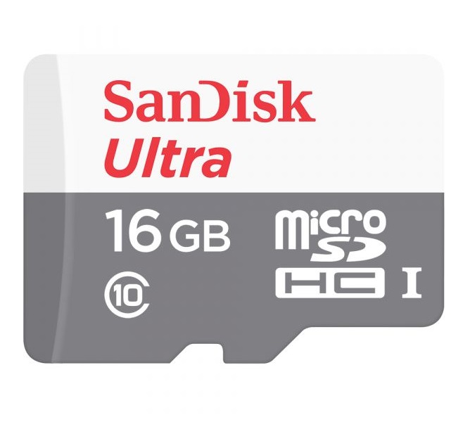 SanDisk Ultra microSDXC UHS-I 16GB C10 c/Adap 1