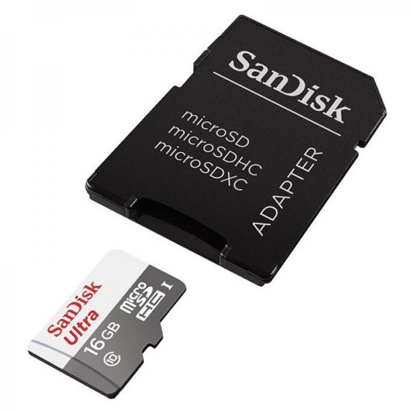 SanDisk Ultra microSDXC UHS-I 16GB C10 c/Adap 2