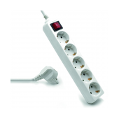 Régua Ewent EW3916 Power Strip 5 Tomadas Schuko 16A com Switch on/off Branca image