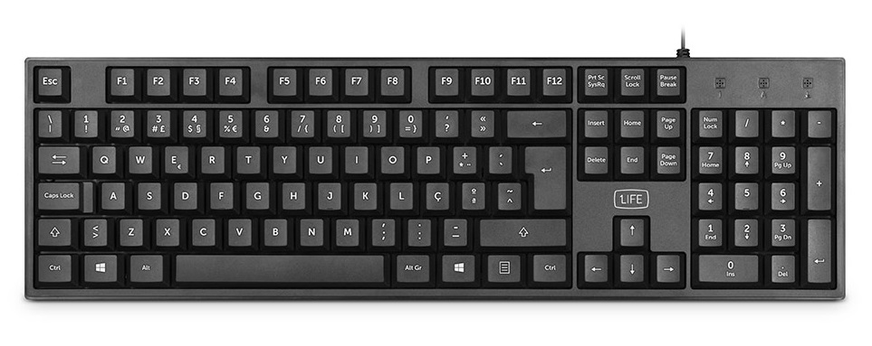 Conjunto Teclado e Rato 1Life kb:base kit 2