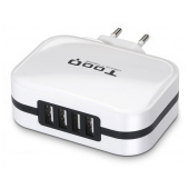 Carregador Universal TooQ QWC-1SC04WT USB-C + USB-A 27W, image