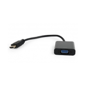 Adaptador Gembird HDMI-M p/ VGA-F 15cm Preto image