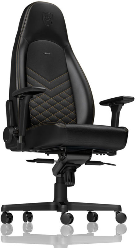 Cadeira Noblechairs ICON PU Leather Preto / Dourado 2