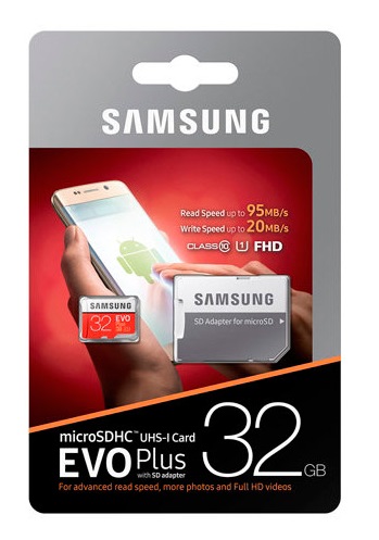 Carto Memria Samsung EVO Plus UHS-I microSDHC C10 32GB 4