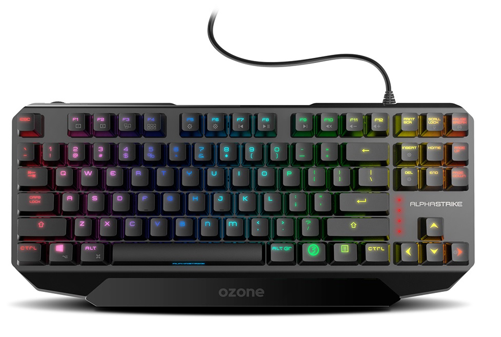 Teclado Mecnico Ozone Alpha Strike RGB PT Outemu Red 1