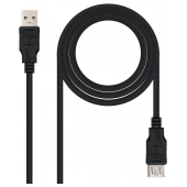 Cabo NanoCable Extensão USB 2.0 Type-A M p/ Type-A F 3m Preto image