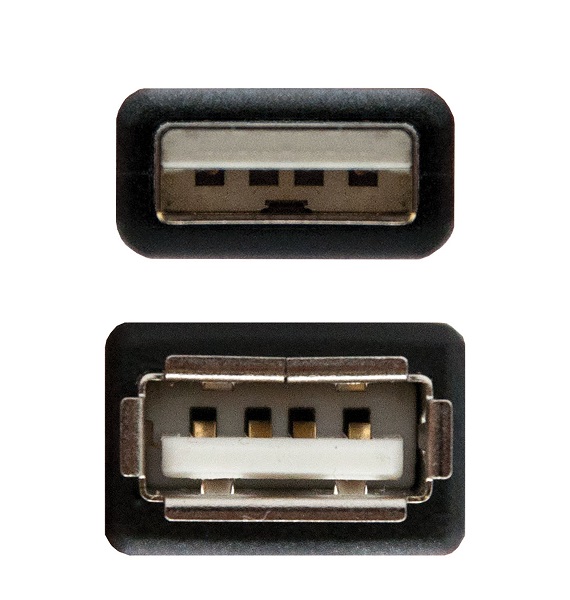 Cabo NanoCable Extenso USB 2.0 Type-A M p/ Type-A F 3m Preto 3