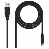 Cabo NanoCable USB 2.0 Type-A M p/ micro-USB M 1.8m Preto image