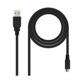 Cabo NanoCable USB 2.0 Type-A M p/ micro-USB M 1.8m Preto image