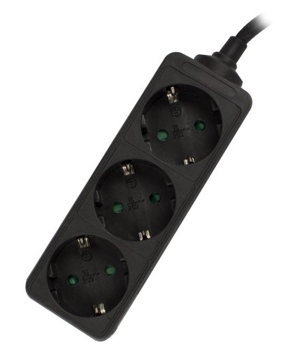 Rgua Ewent EW3959 Power Strip 3 Tomadas Schuko 16A Preta 1