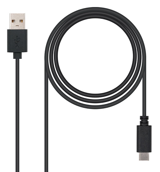 Cabo NanoCable USB 2.0 Type-A p/ Type-C 1m Preto 1