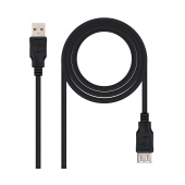 Cabo NanoCable Extensão USB 2.0 Type-A M p/ Type-A F 1.8m Preto image