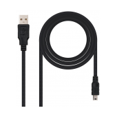 Cabo NanoCable USB 2.0 Type-A M p/ mini-USB M 1.8m Preto image