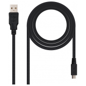 Cabo NanoCable USB 2.0 Type-A M p/ micro-USB M 0.8m Preto image