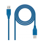 Cabo NanoCable USB 3.0 Type-A M p/ Type-A M 1m Azul image