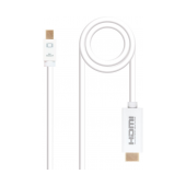 Cabo adaptador NanoCable Mini-DisplayPort M p/ HDMI M.2m Branco image