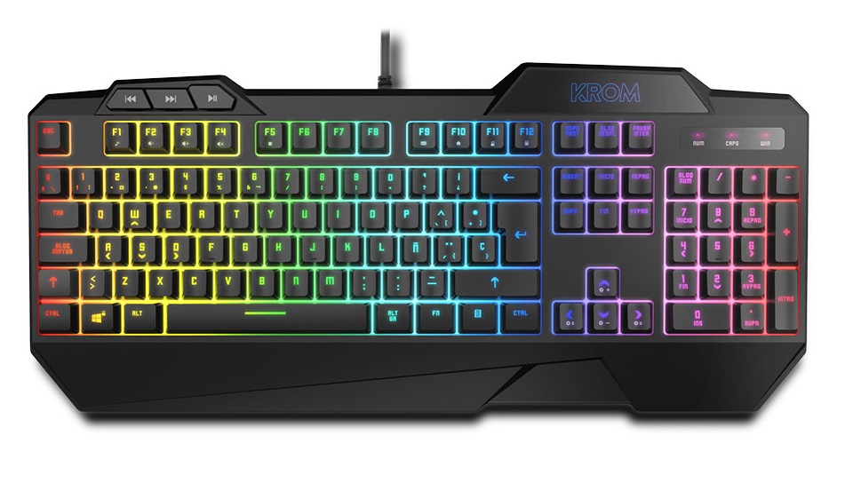 Teclado Semi-Mecnico e Rato Krom Krusher RGB PT 2