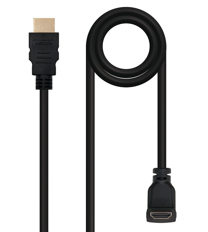 Cabo HDMI 1.4 NanoCable High Speed M/M Curvo 1.8m Preto 1