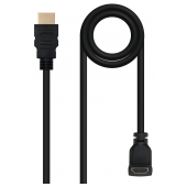 Cabo HDMI 1.4 NanoCable High Speed M/M Curvo 1.8m Preto image