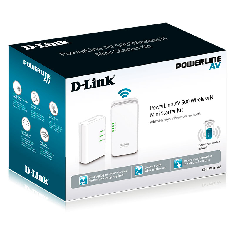 PowerLine D-Link AV500 Wireless N Mini Starter Kit 3