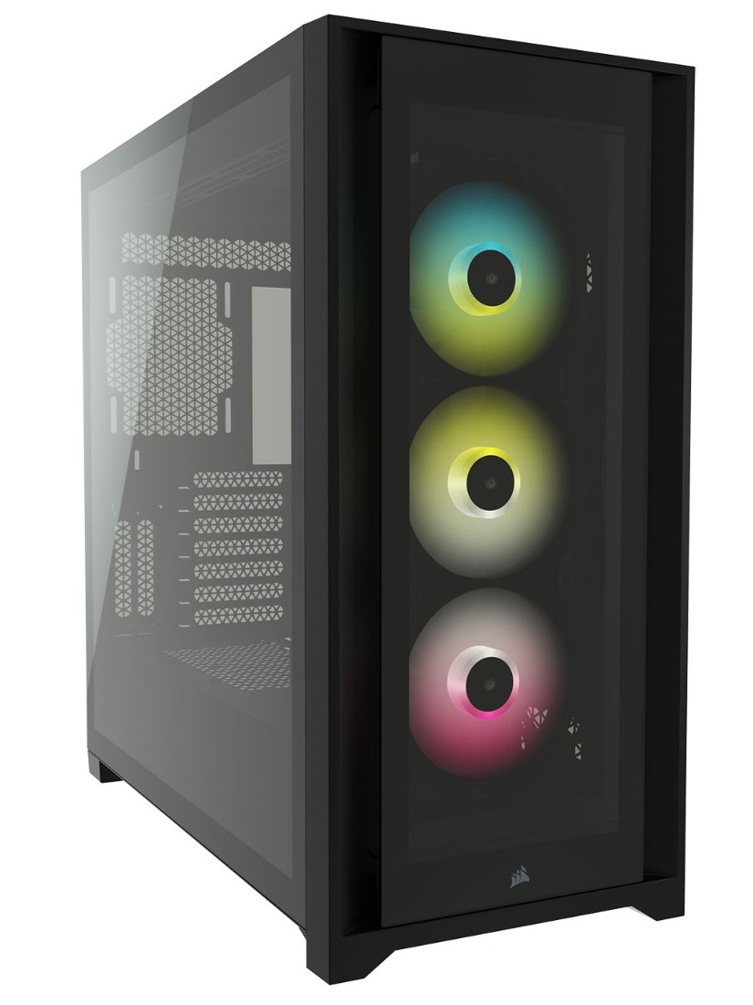 Caixa Extended-ATX Corsair iCUE 5000X RGB Tempered Glass Preta 1